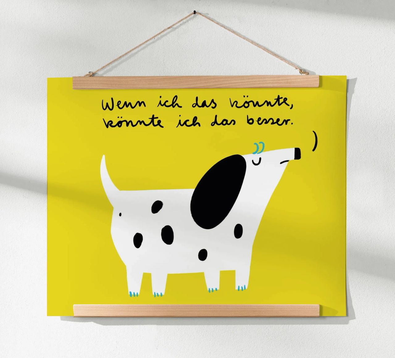 Hund - Wenn ich das könnte, könnte ich das besser Poster von aucontraire
