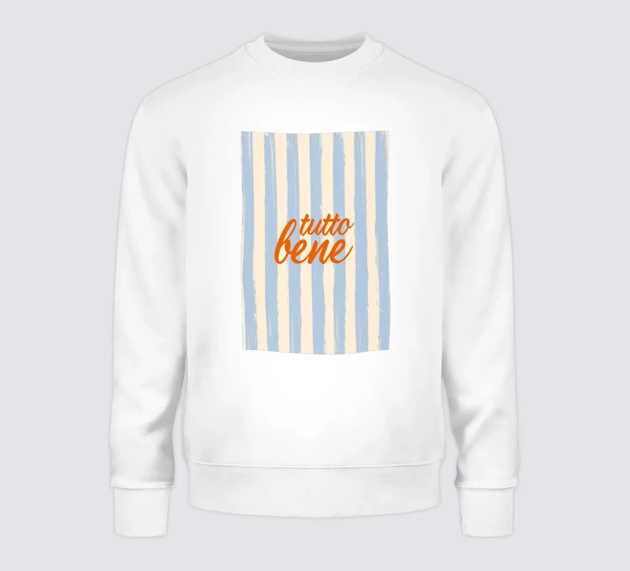 Tutto Bene - celeste rosso sudadera de pierosvisuals