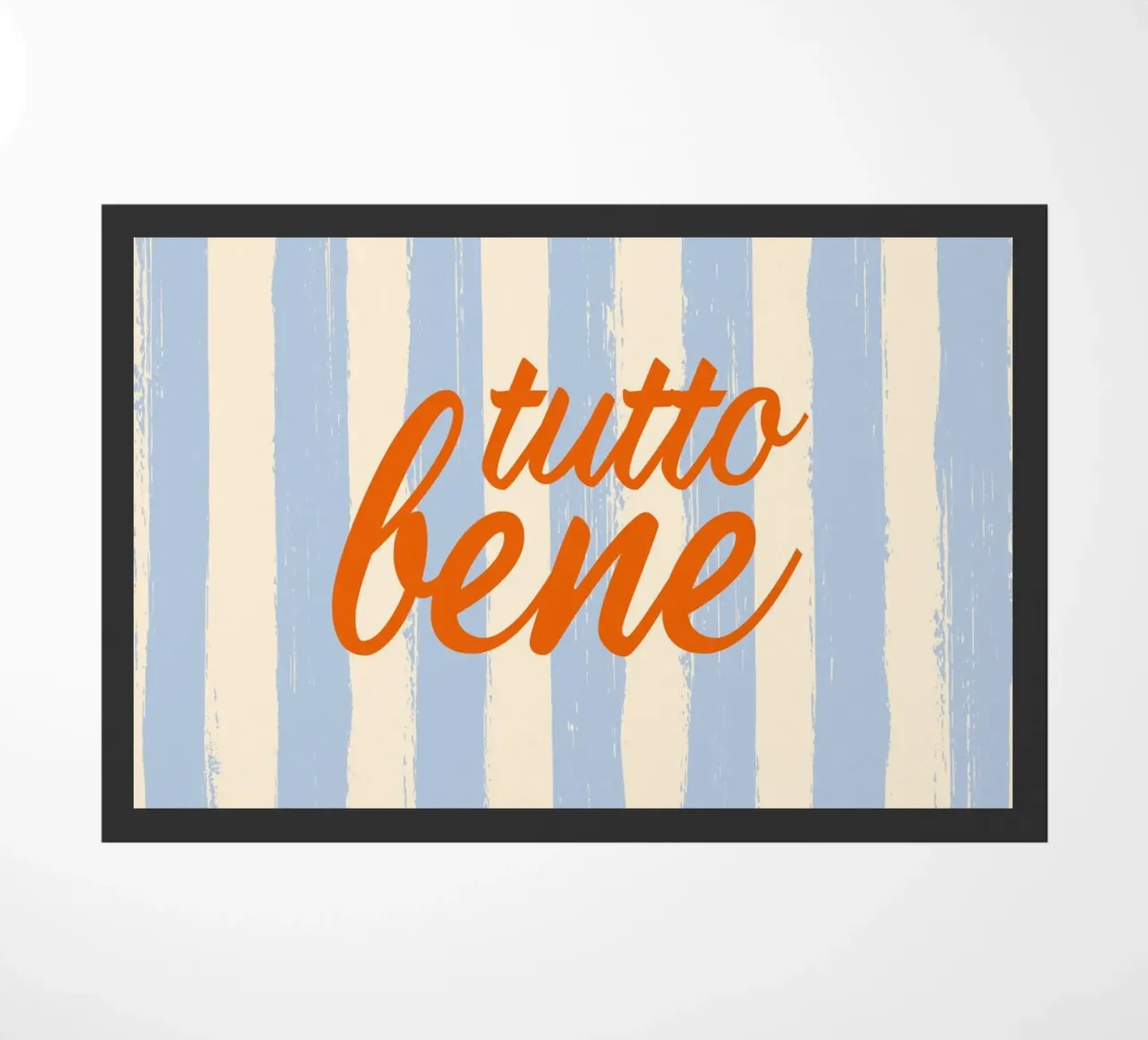Tutto Bene - celeste rosso zerbino da pierosvisuals