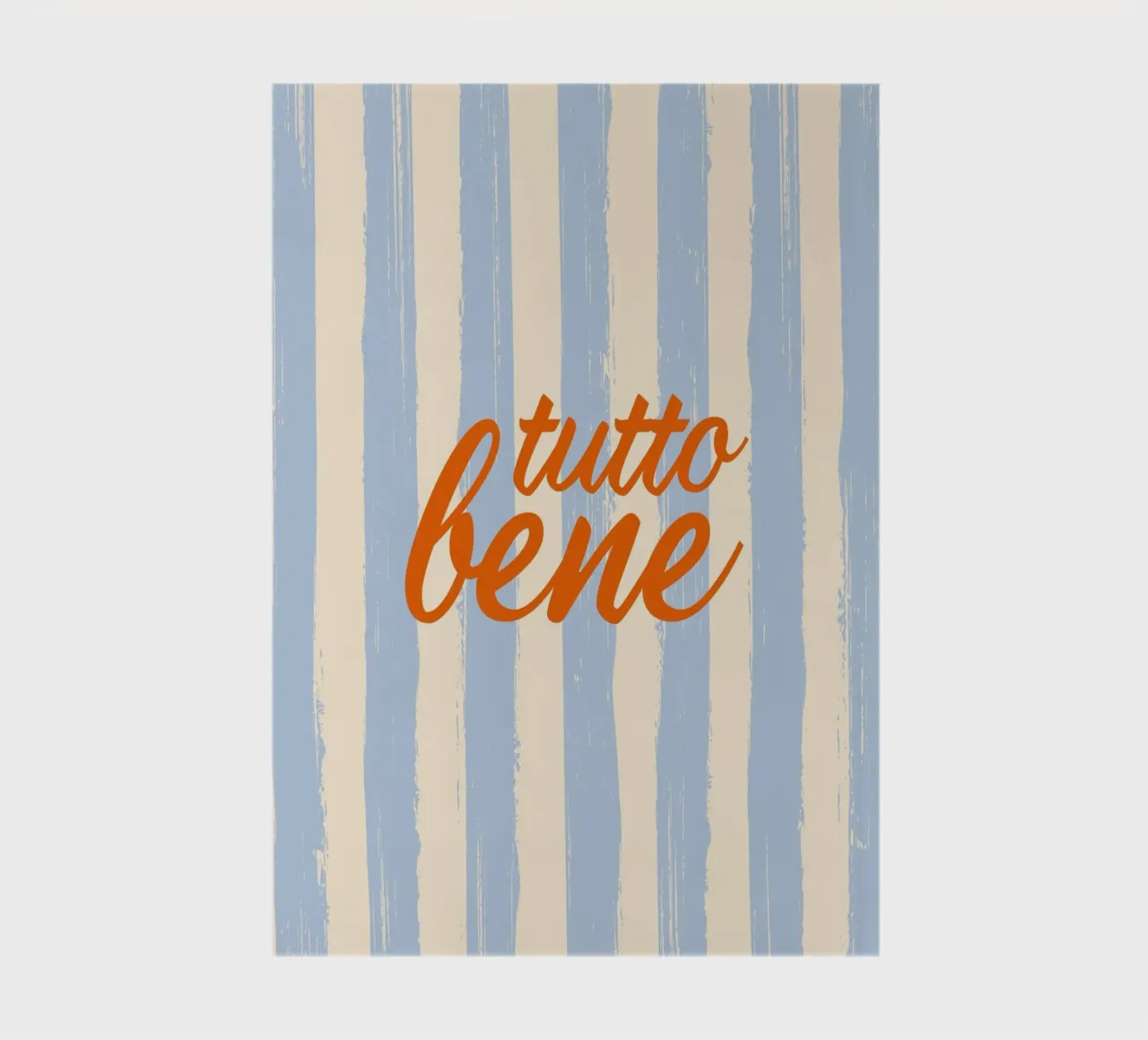 Tutto Bene - celeste rosso notebook by pierosvisuals
