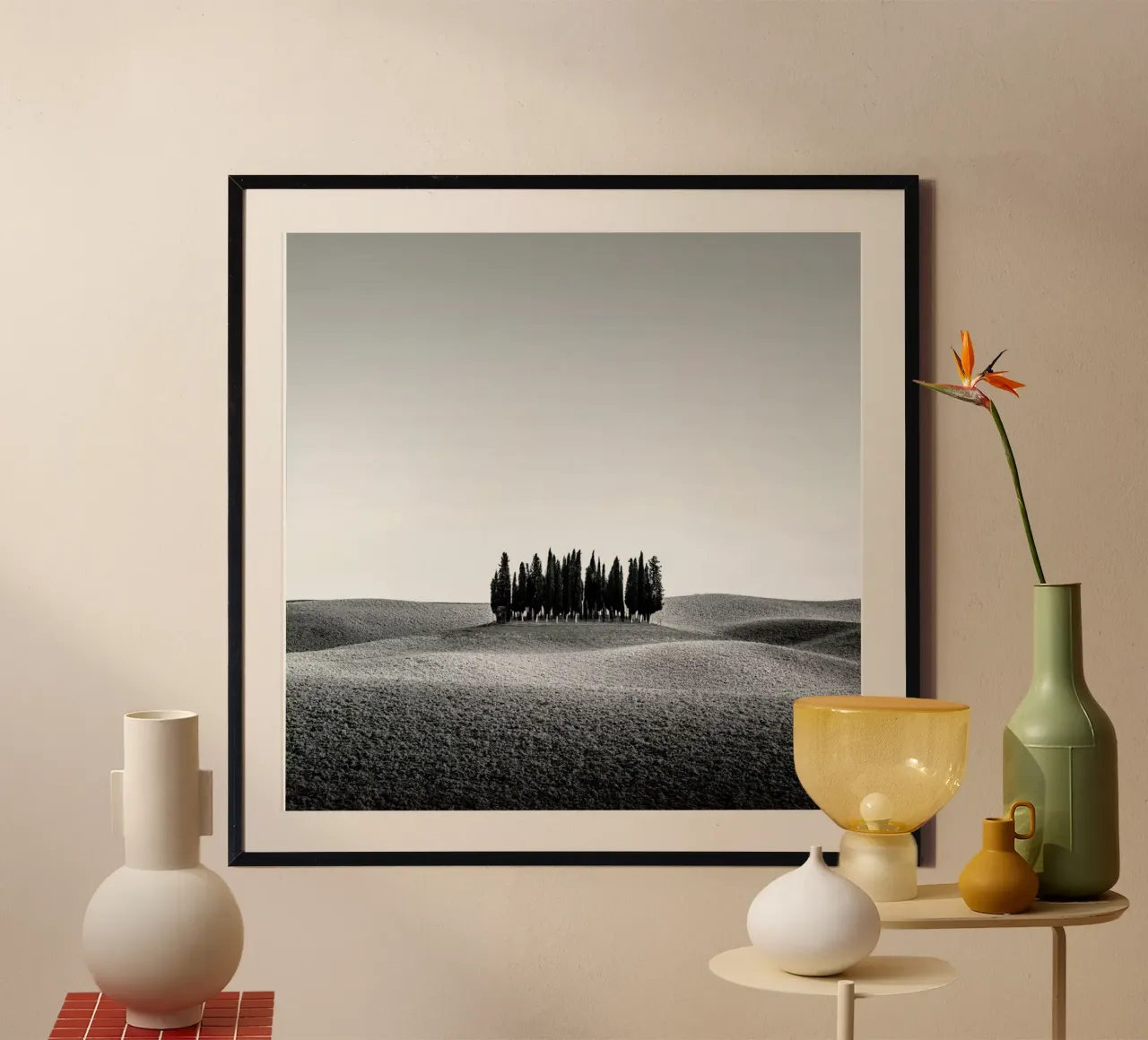 Cimitero Dei Cani | Val D`orcia 2015 poster con telaio in plastica da Håggard Photography | Ronny Behnert
