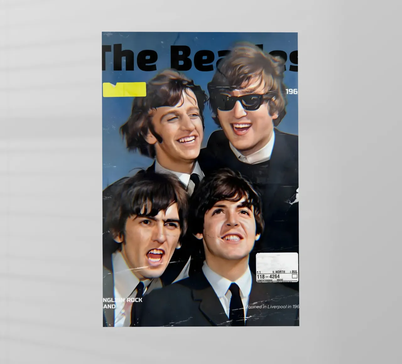 The Beatles 90s pellicola backlit da Low poly art