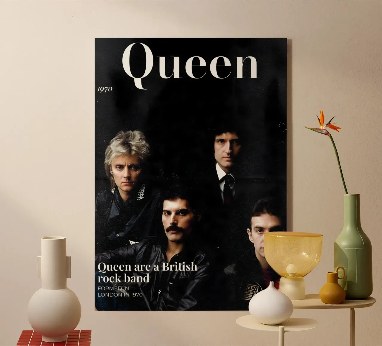 Queen plexiglass da Low poly art