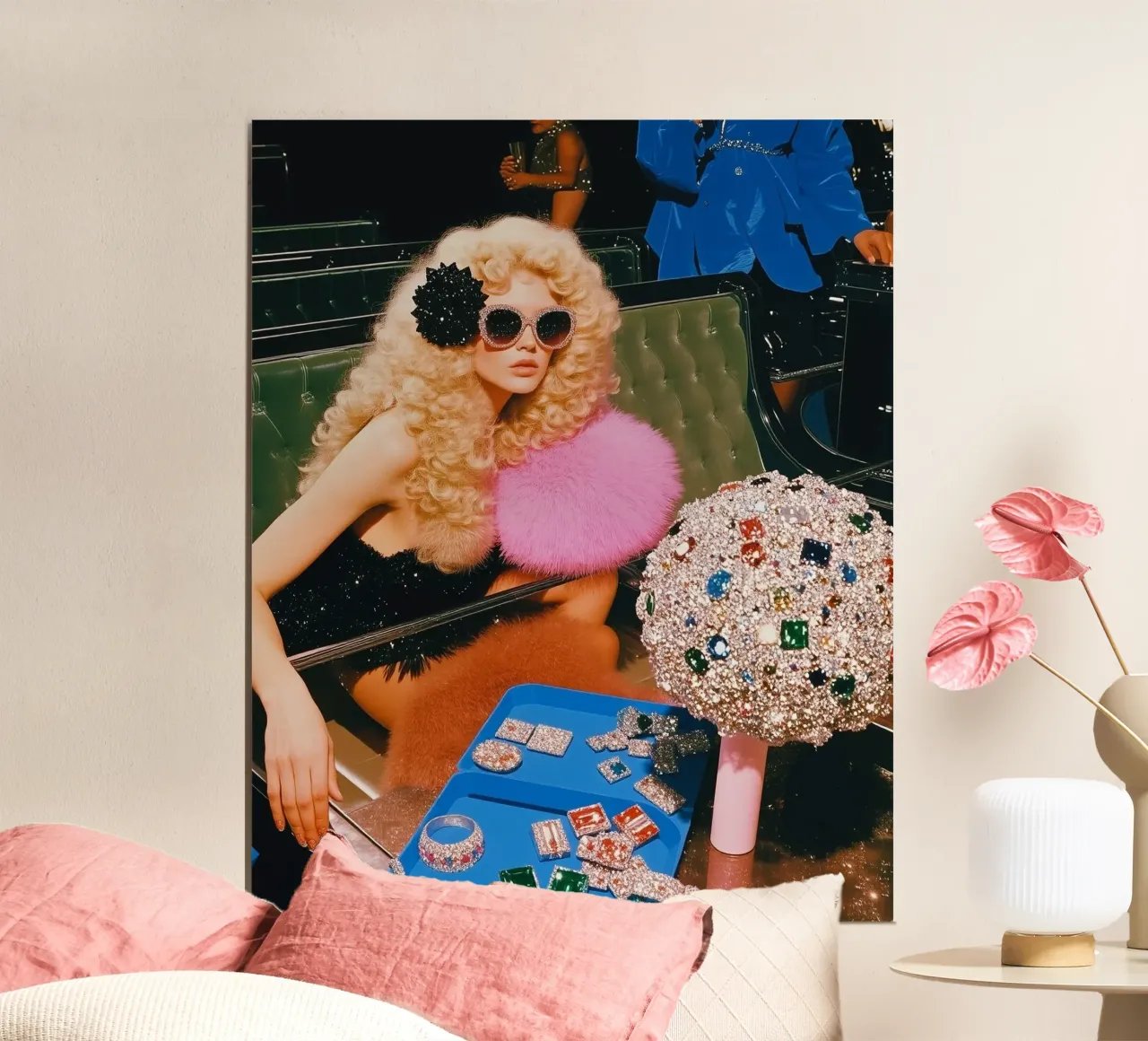 Glam and powerful woman poster con telaio in plastica da heaventrain