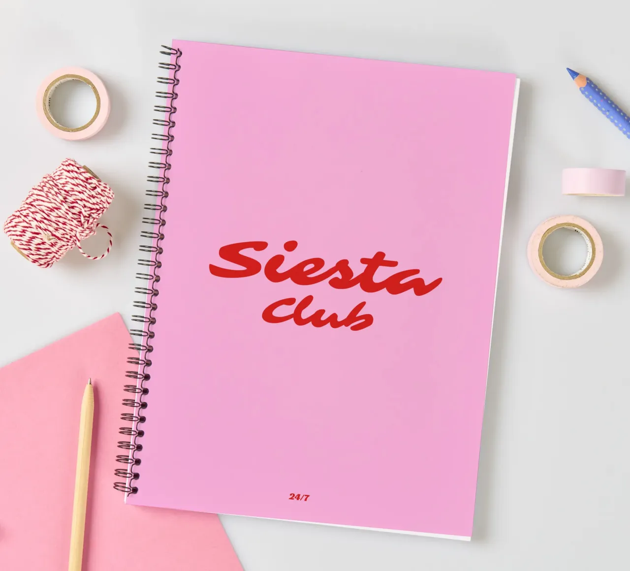 Siesta Club 24/7 spiral notebook by Bureau Purpur