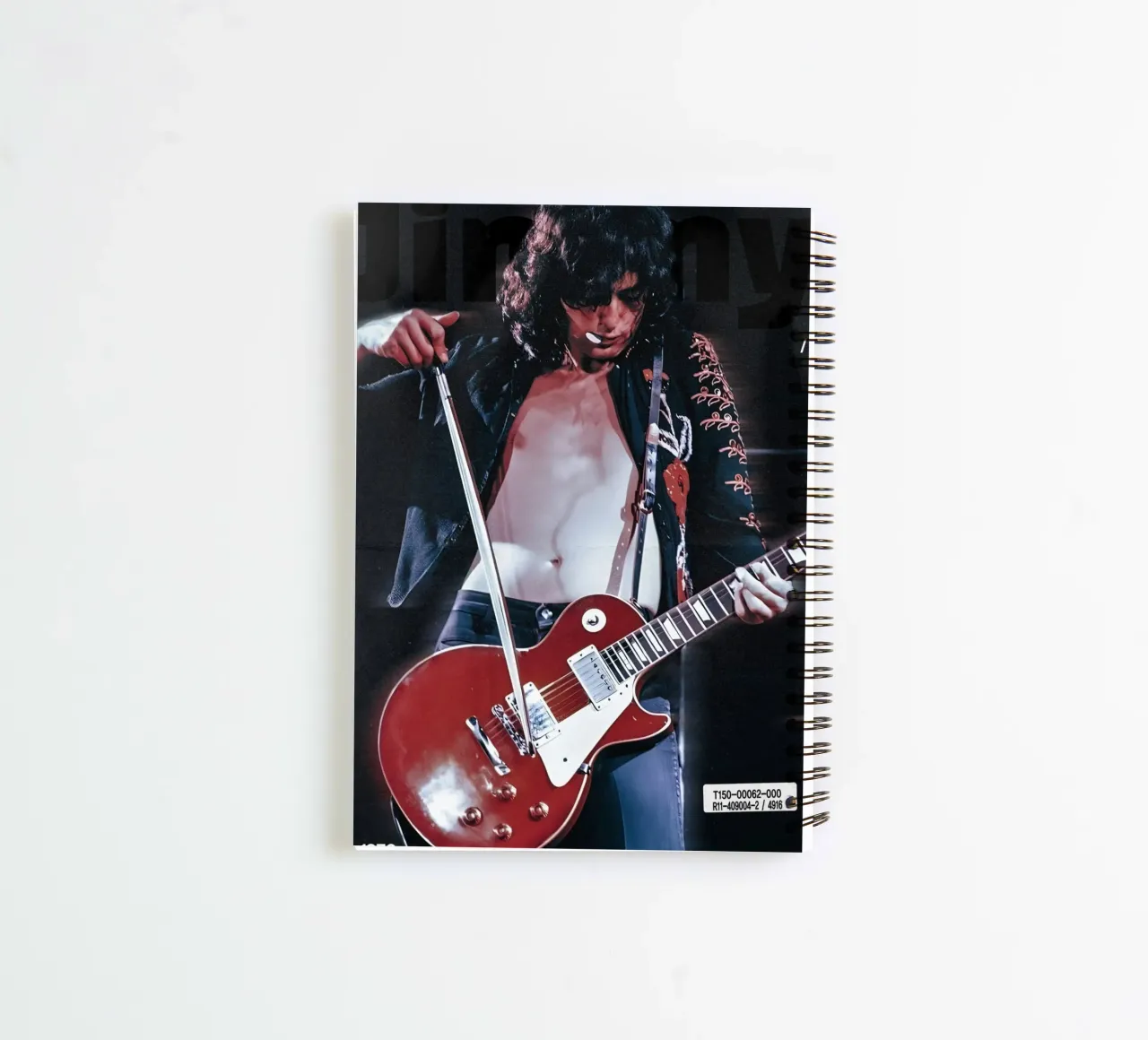 Jimmy Page carnet à spirale de Low poly art