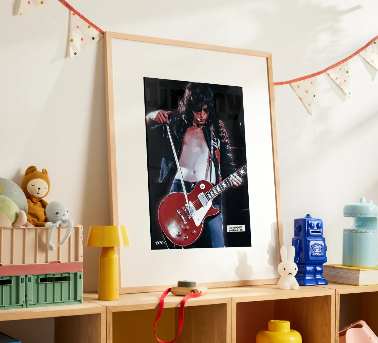 Jimmy Page carta hahnemühle da Low poly art