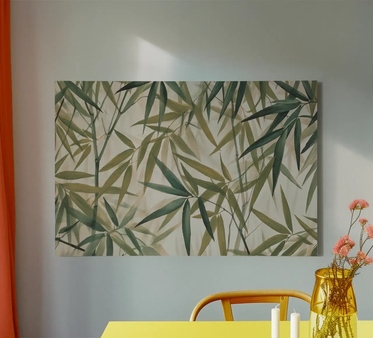 Ontspan in het weelderige bamboegroeve canvas met Baklijst van Andrea Haase Vintage World