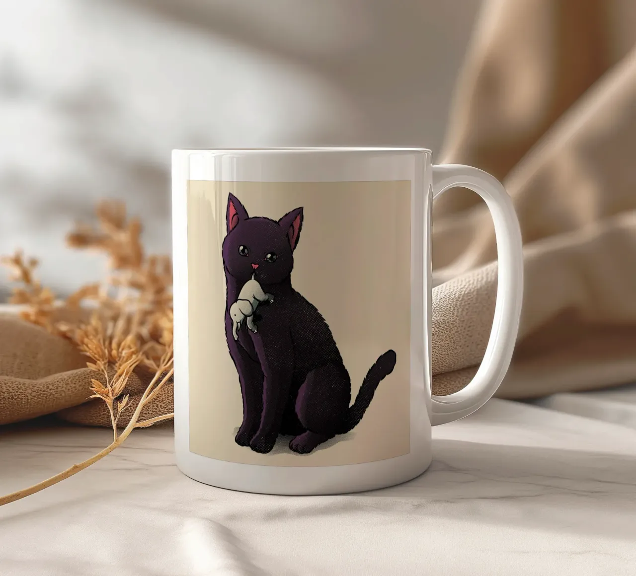 Italian Plumber Cats tazza in ceramica da Tobe Fonseca
