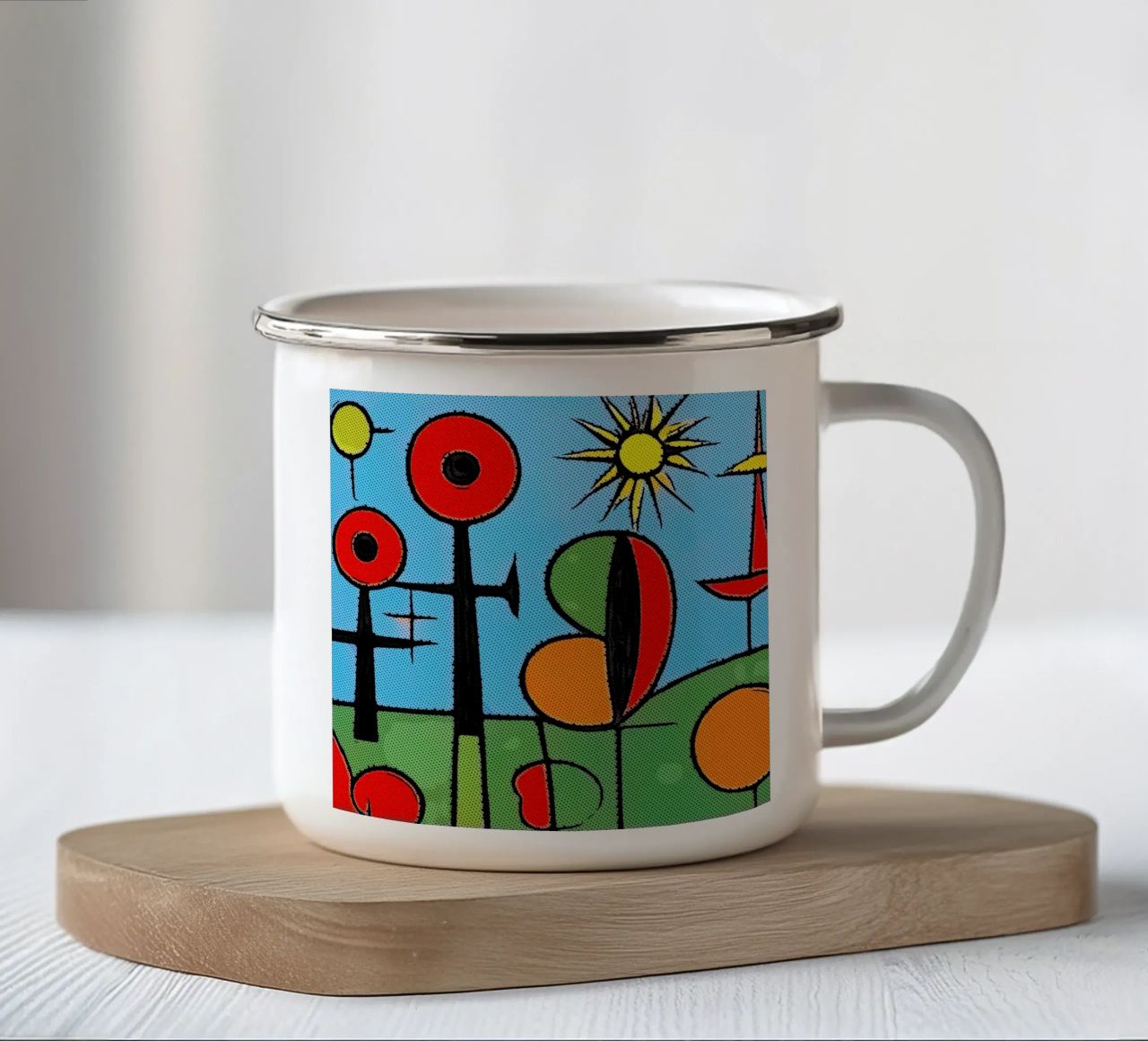 Omaggio a J.M. #9 tazza in smalto da ZAMART