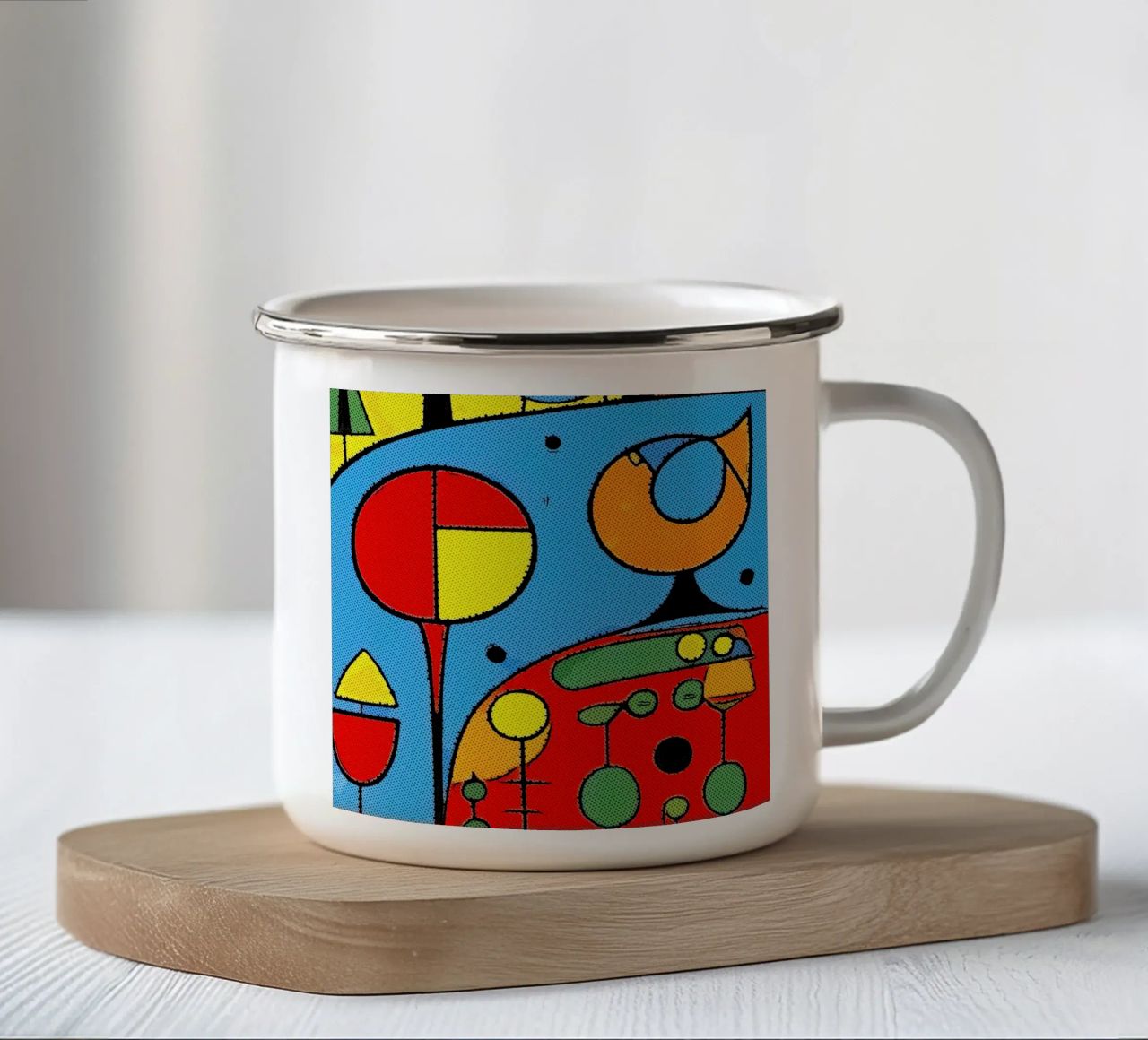 Omaggio a J.M. #10 tazza in smalto da ZAMART