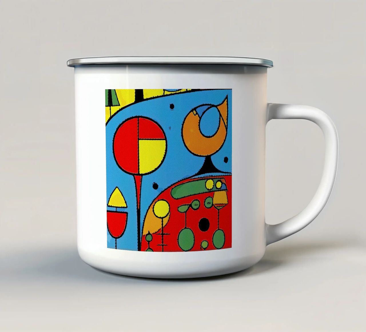 Omaggio a J.M. #10 tazza in smalto da ZAMART