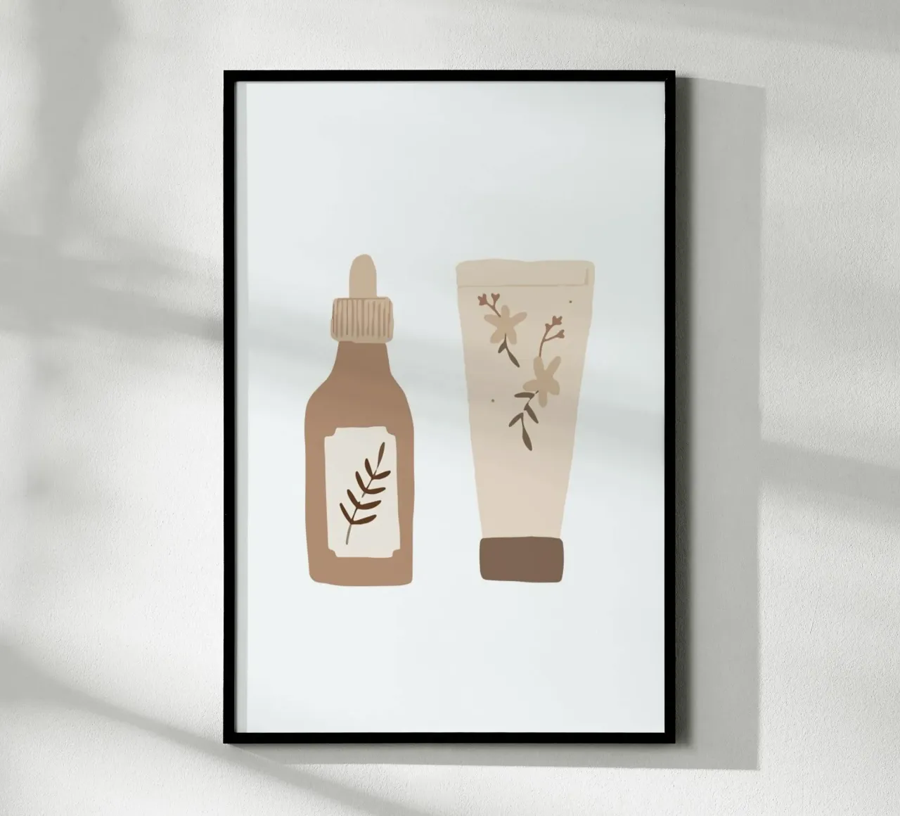 Beauty Sketch poster con telaio in alluminio da KRUTH DESIGN