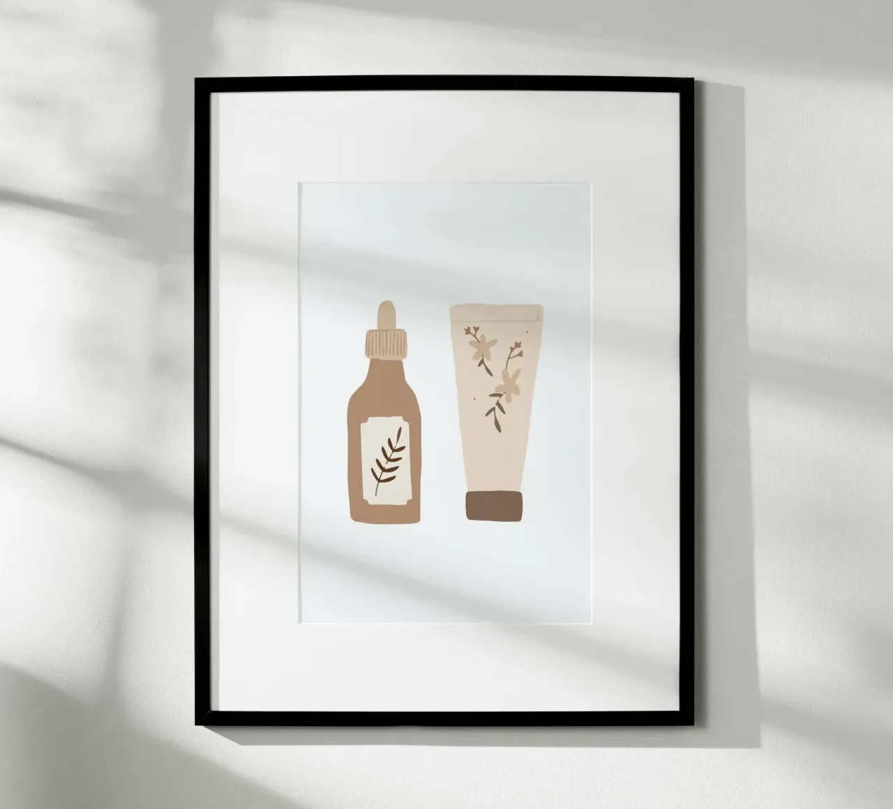 Beauty Sketch poster con telaio in alluminio da KRUTH DESIGN