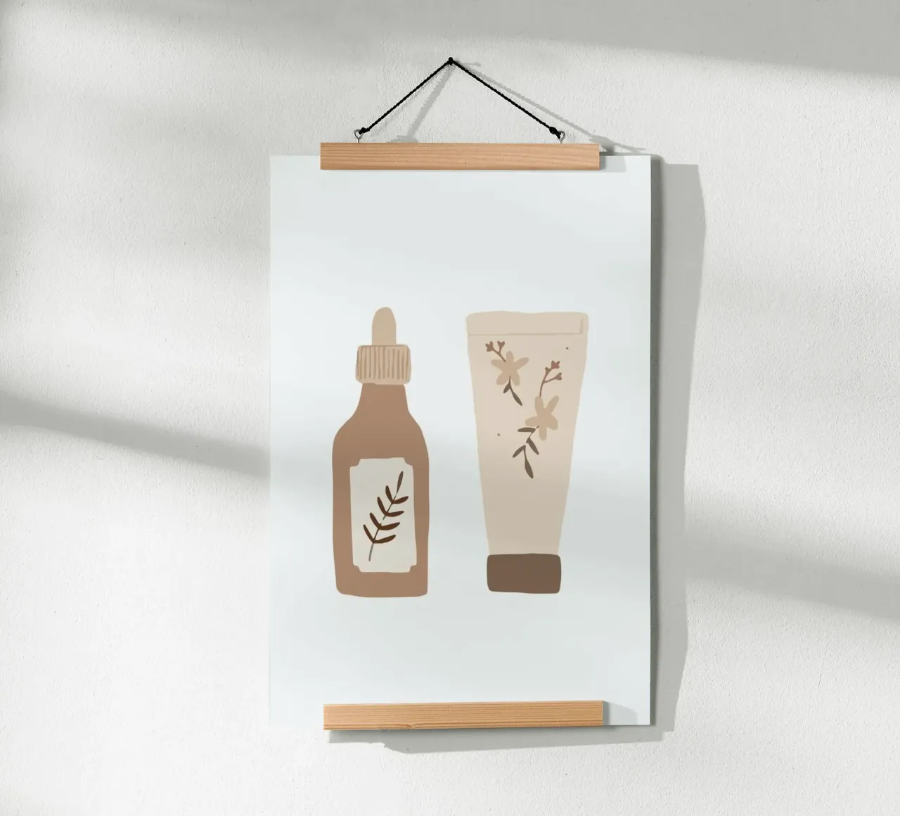 Beauty Sketch poster con telaio in alluminio da KRUTH DESIGN