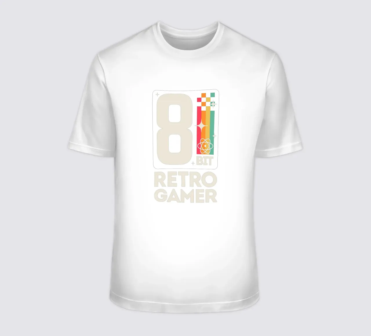 Retro Gamer Pixel 8 Bit - bianco t-shirt da LM2KONE