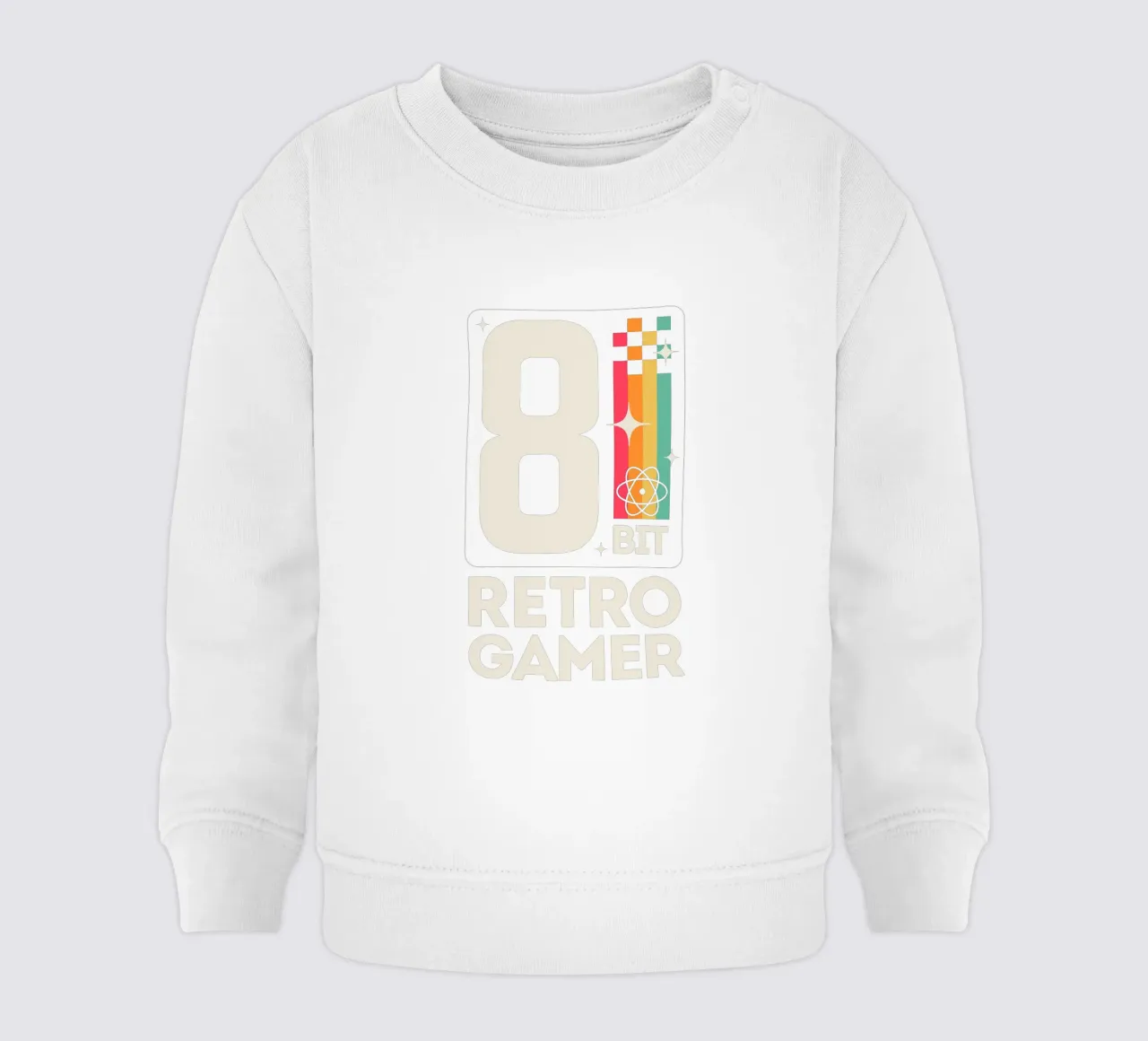 Retro Gamer Pixel 8 Bit - bianco felpa neonato da LM2Kone