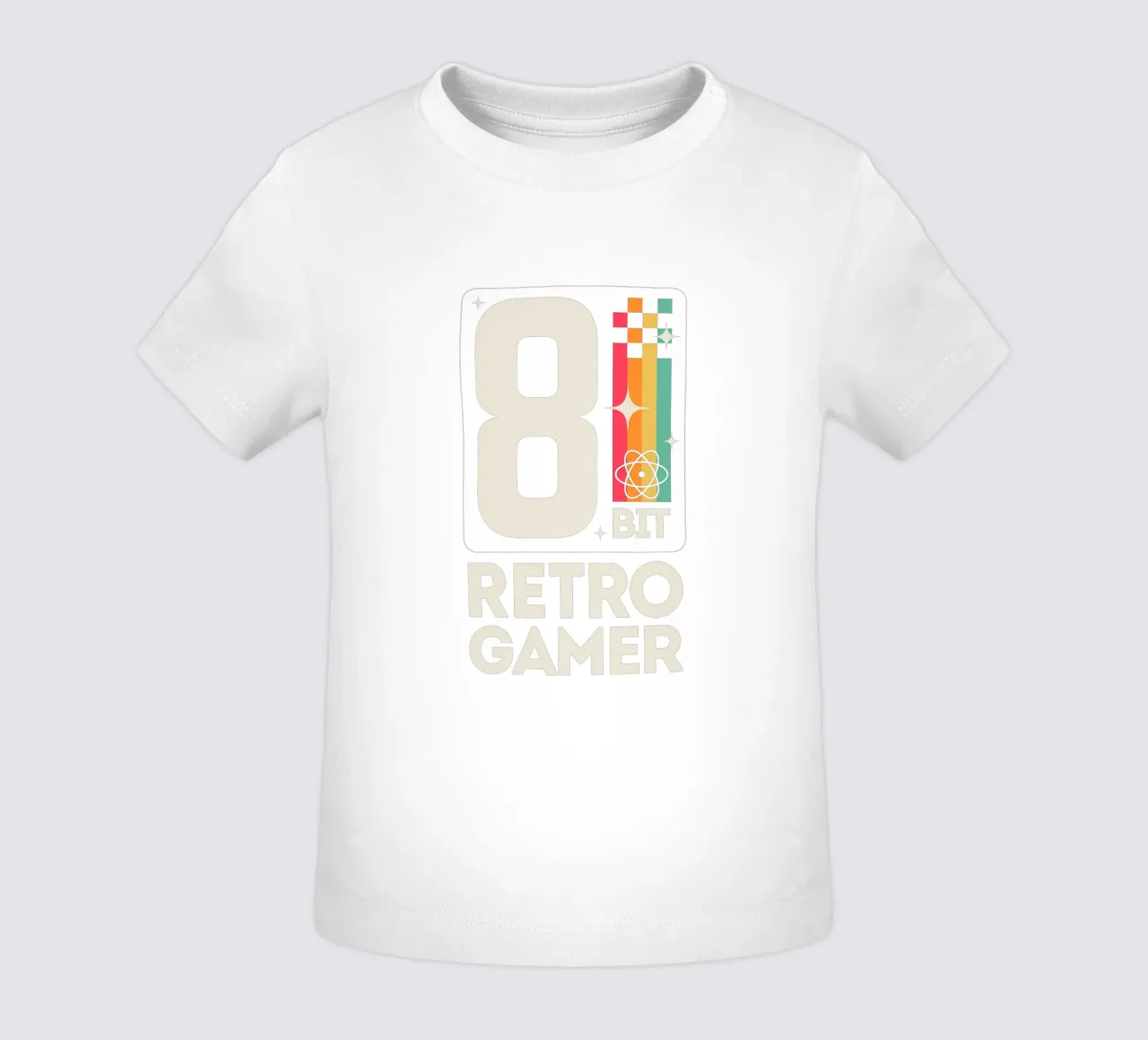 Retro Gamer Pixel 8 Bit - bianco maglietta neonato da LM2KONE