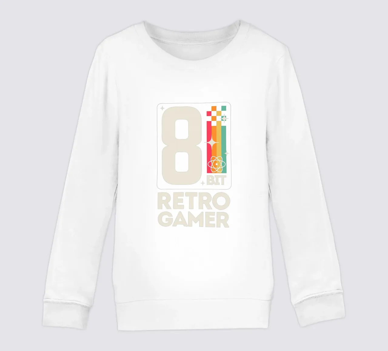 Retro Gamer Pixel 8 Bit - bianco felpa bambino da LM2KONE