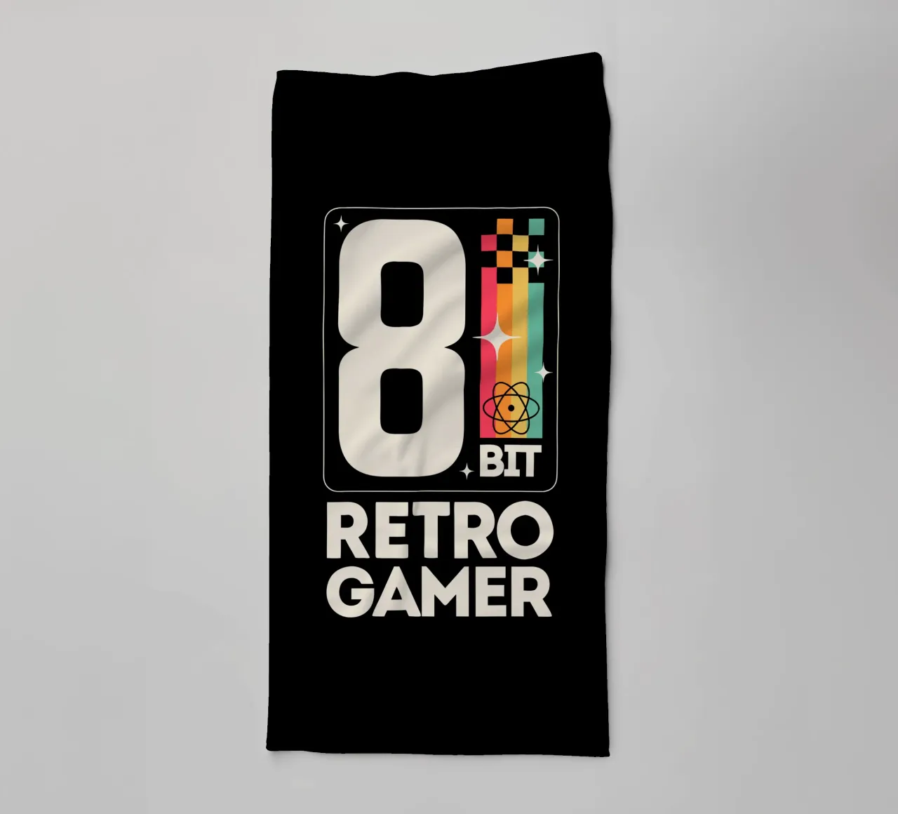 Retro Gamer Pixel 8 Bit - bianco asciugamano da bagno da LM2KONE