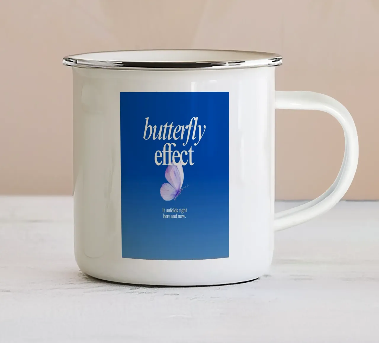 butterfly effect tazza in smalto da Ambition Wall