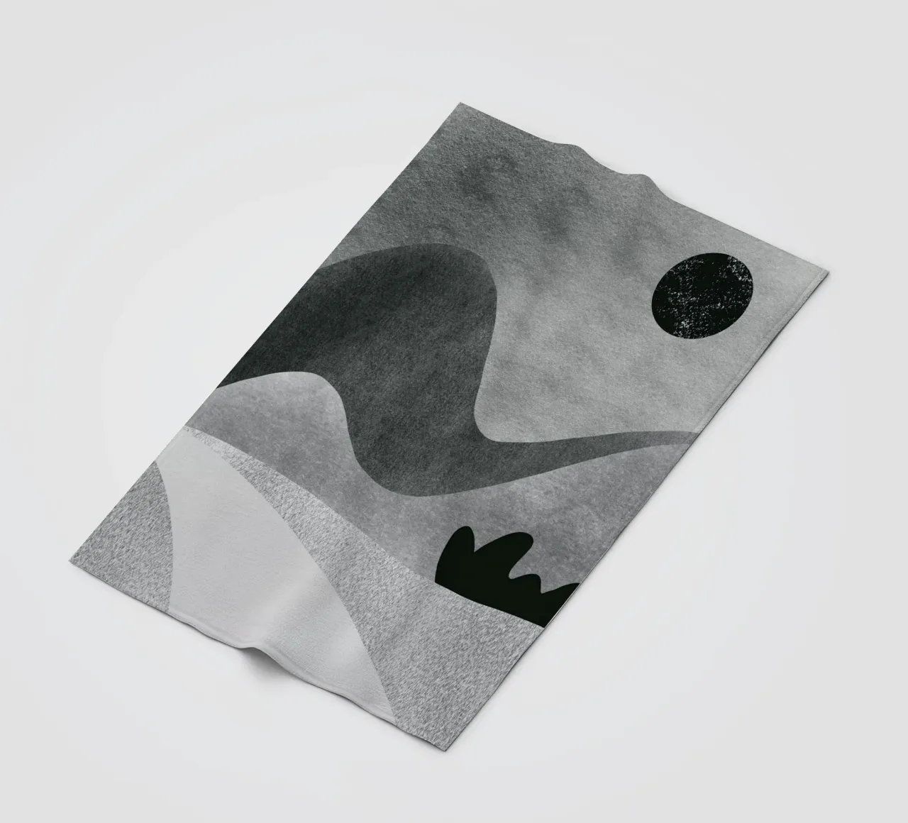 Paesaggio monocromatico 15 coperta in pile da Little Dean
