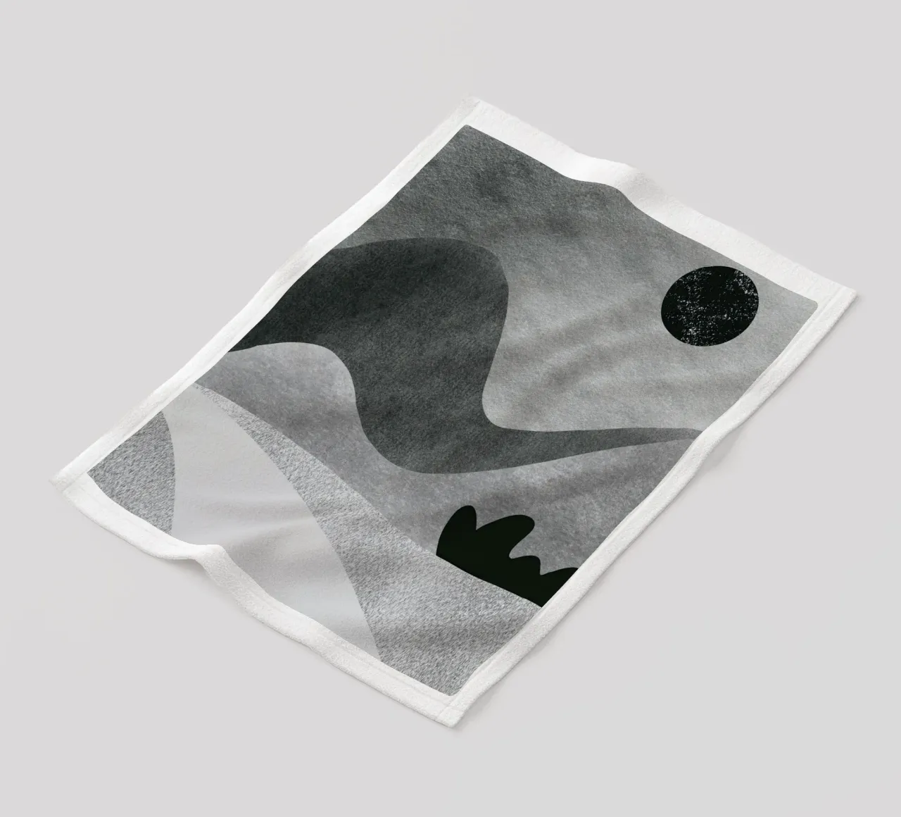Paesaggio monocromatico 15 coperta in pile da Little Dean