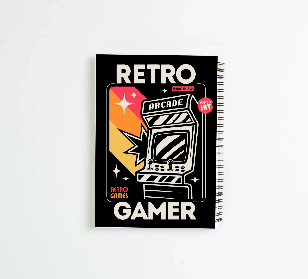 Retro Gamer - Made in the 80s spiral notebook by LM2KONE