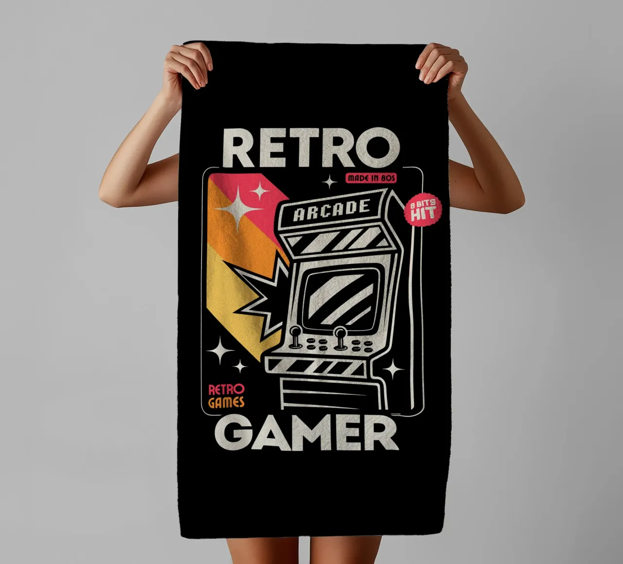 Retro Gamer - Made in the 80s towel by LM2KONE