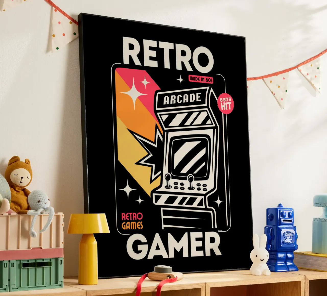 Retro Gamer - Fabriqué dans les années 80 alu dibond de LM2KONE