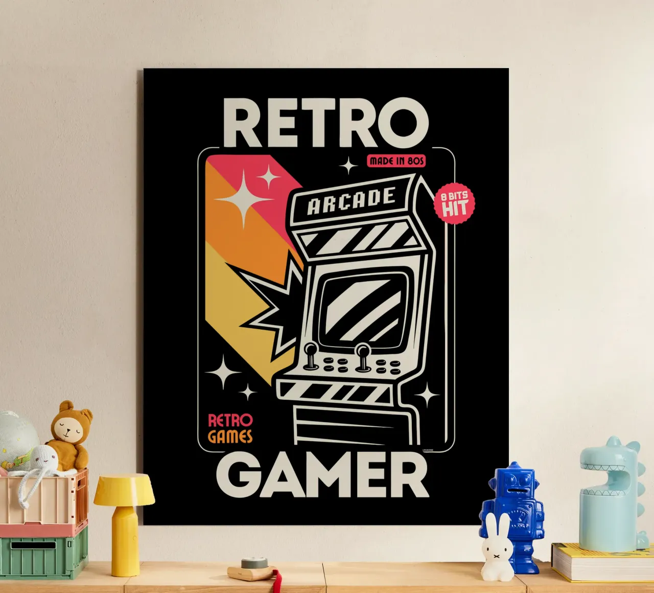 Retro Gamer - Fabriqué dans les années 80 alu dibond de LM2KONE