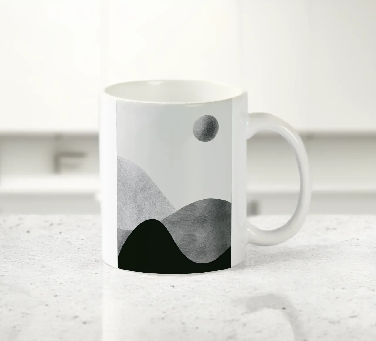 Paesaggio monocromatico 16 tazza in ceramica da Little Dean