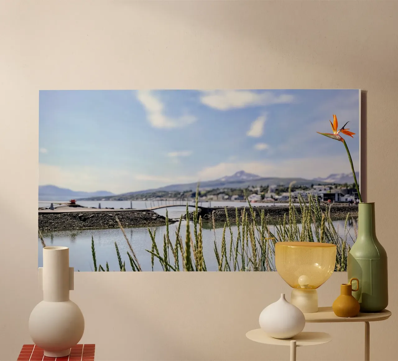Akureyri, Islanda, motivo 1 tela con Cornice a cassetta da ZAMART - Fotografie