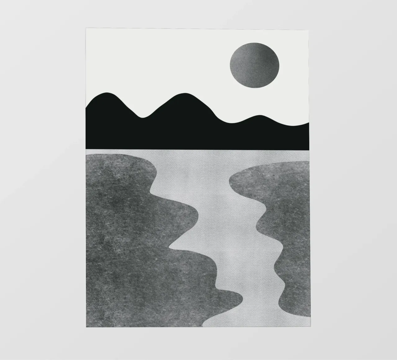 Paesaggio monocromatico 17 telo in pvc da Little Dean