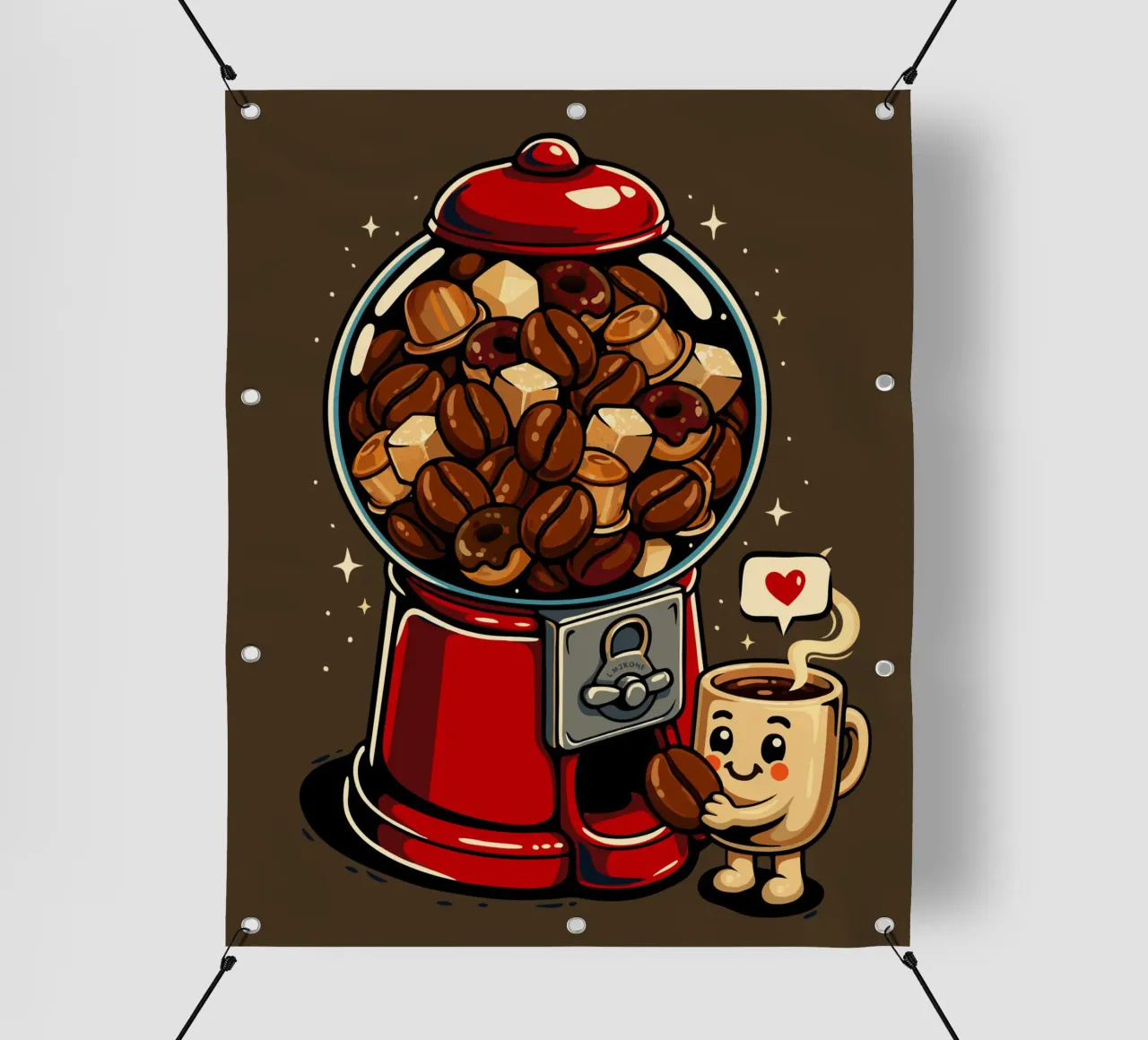 Caffè Gumball telo in pvc da LM2KONE