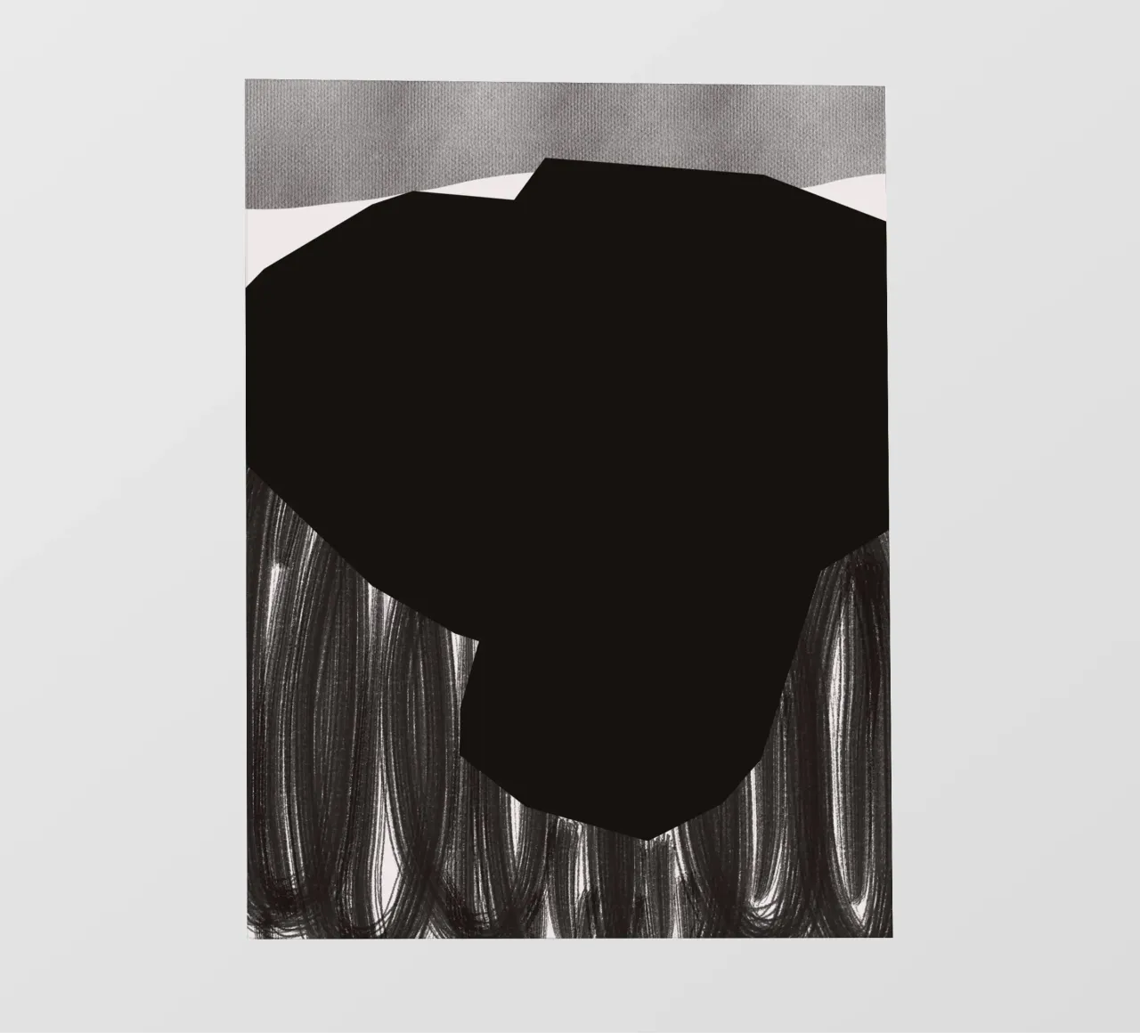 Black bold abstract 06 pvc cover by Little Dean
