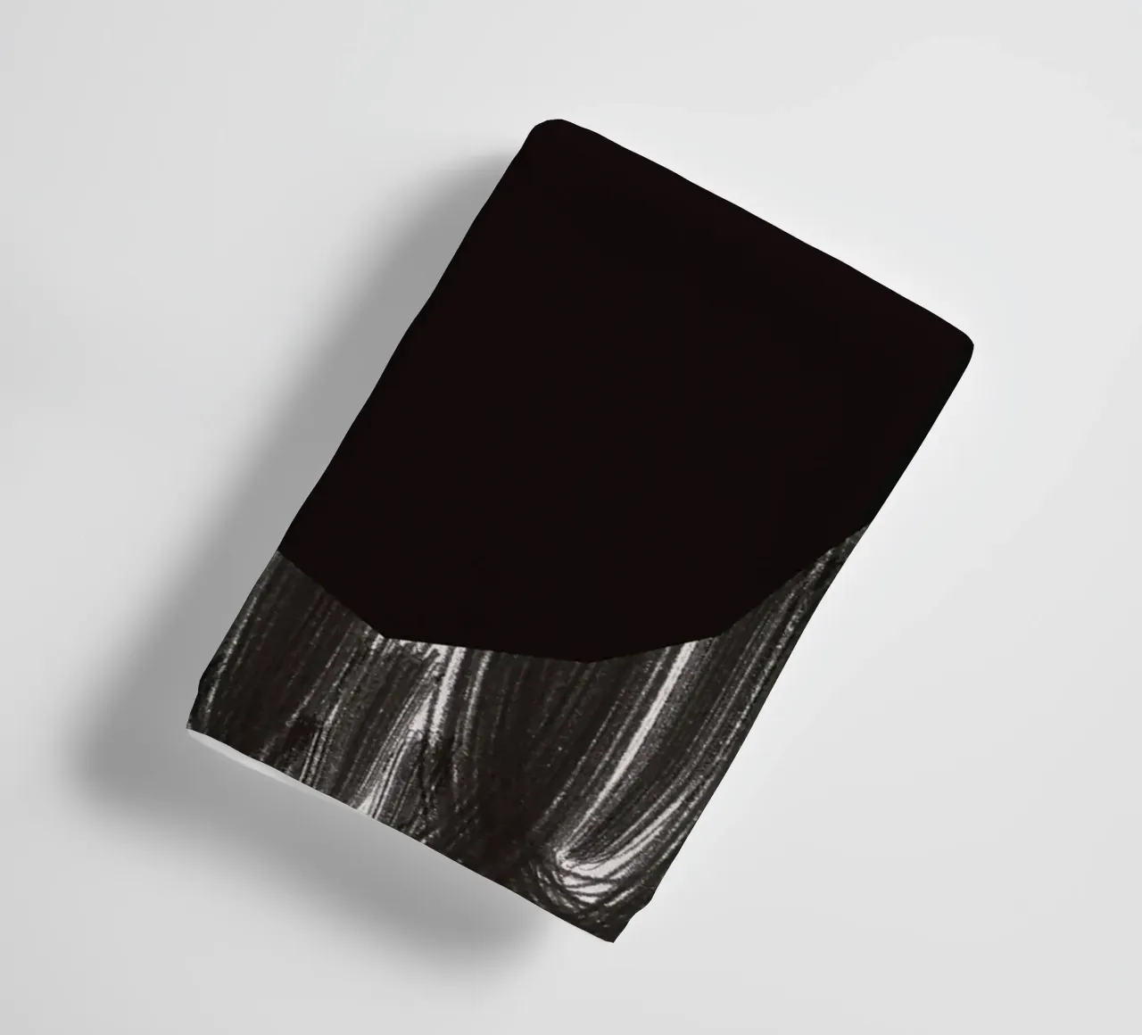 Black bold abstract 06 towel by Little Dean