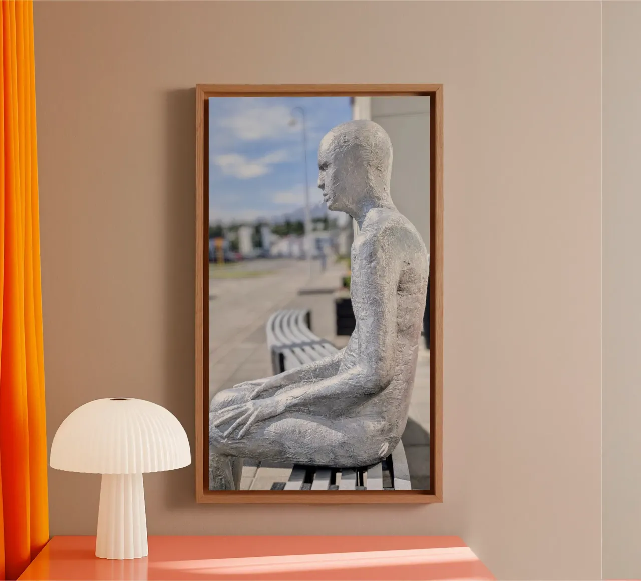 Akureyri, Iceland, motif 3 canvas with Floater frame by ZAMART - Fotografie