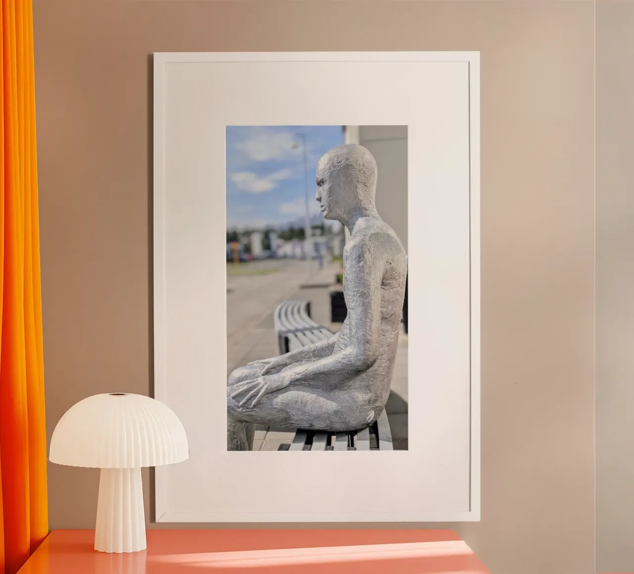 Akureyri, Islanda, motivo 3 poster con telaio in legno da ZAMART - Fotografie