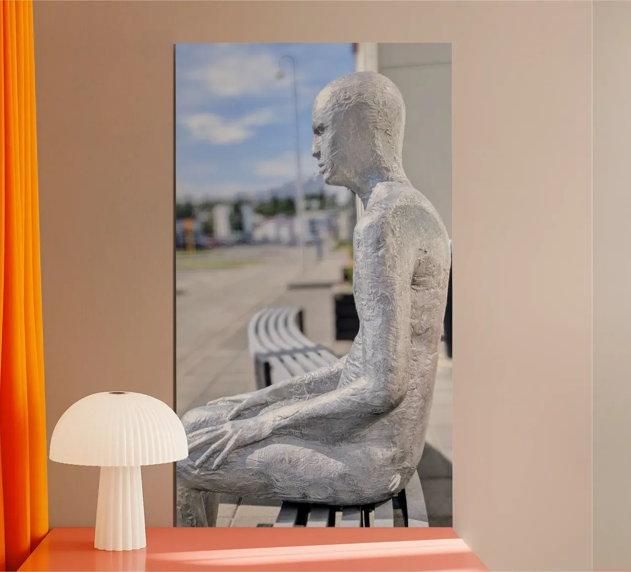 Akureyri, Islanda, motivo 3 poster con telaio in legno da ZAMART - Fotografie