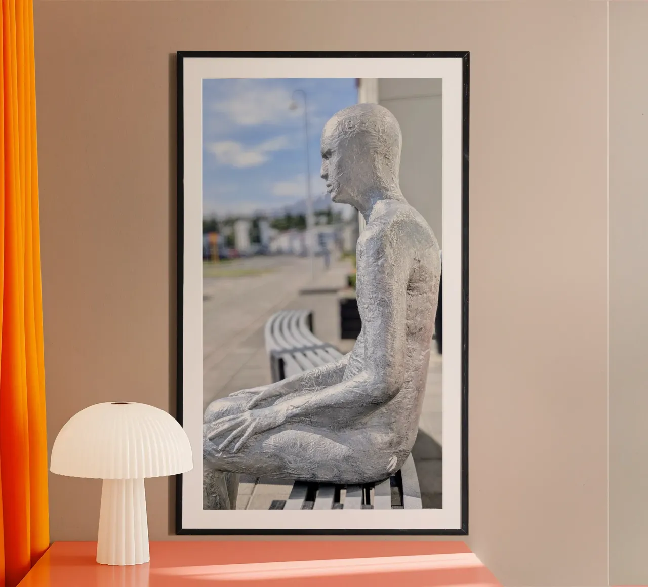 Akureyri, Islanda, motivo 3 poster con telaio in legno da ZAMART - Fotografie