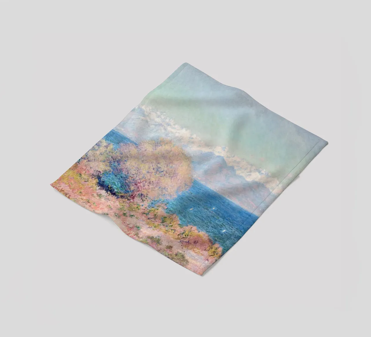 View of Cap d'Antibes Claude Monet coperta in pile da apoloprints