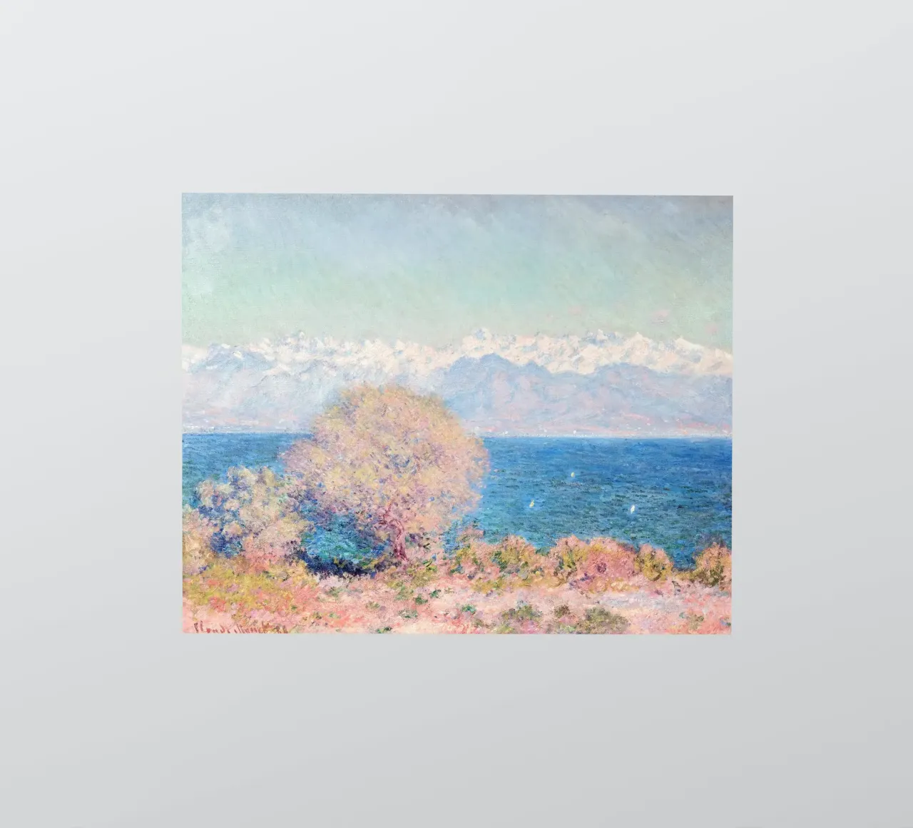 View of Cap d'Antibes Claude Monet adesivo da apoloprints