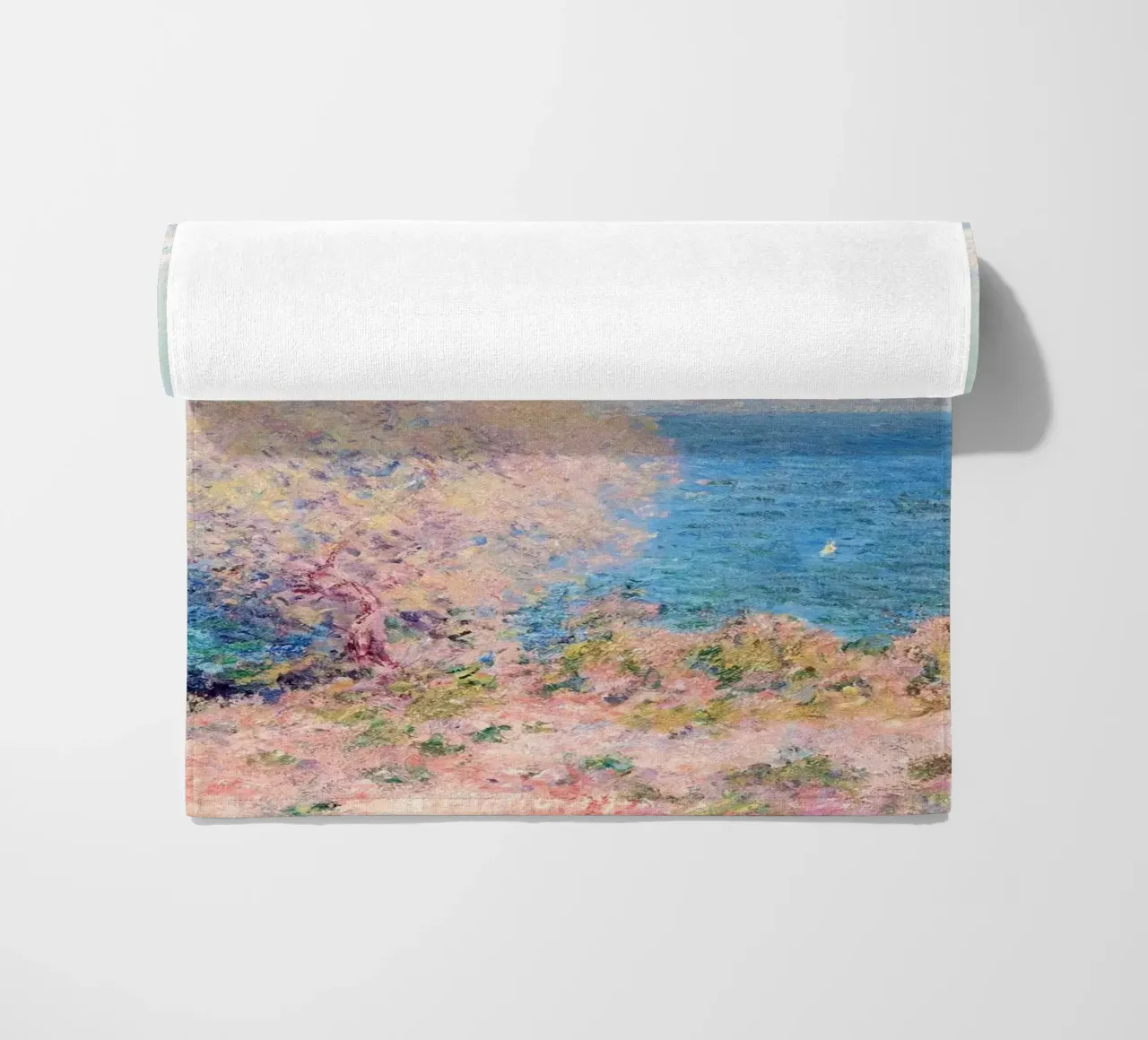 View of Cap d'Antibes Claude Monet telo mare da apoloprints