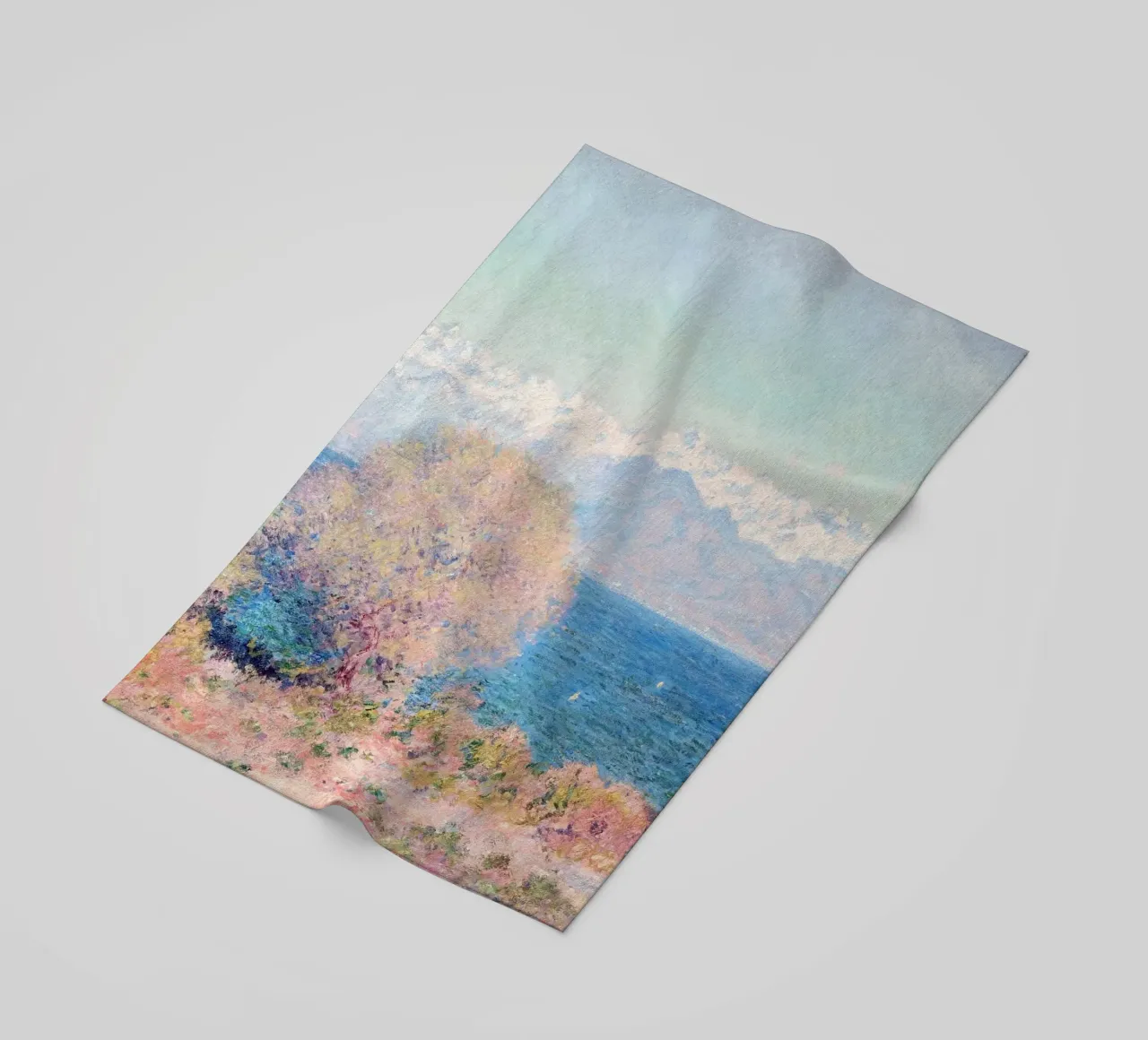 View of Cap d'Antibes Claude Monet telo mare da apoloprints