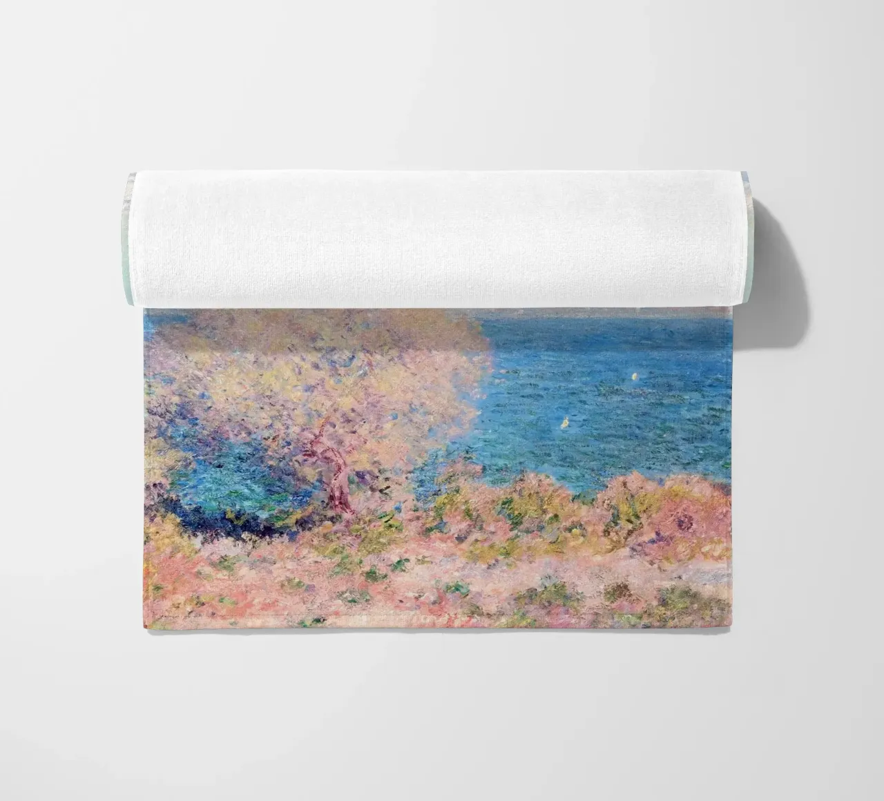 View of Cap d'Antibes Claude Monet telo mare da apoloprints