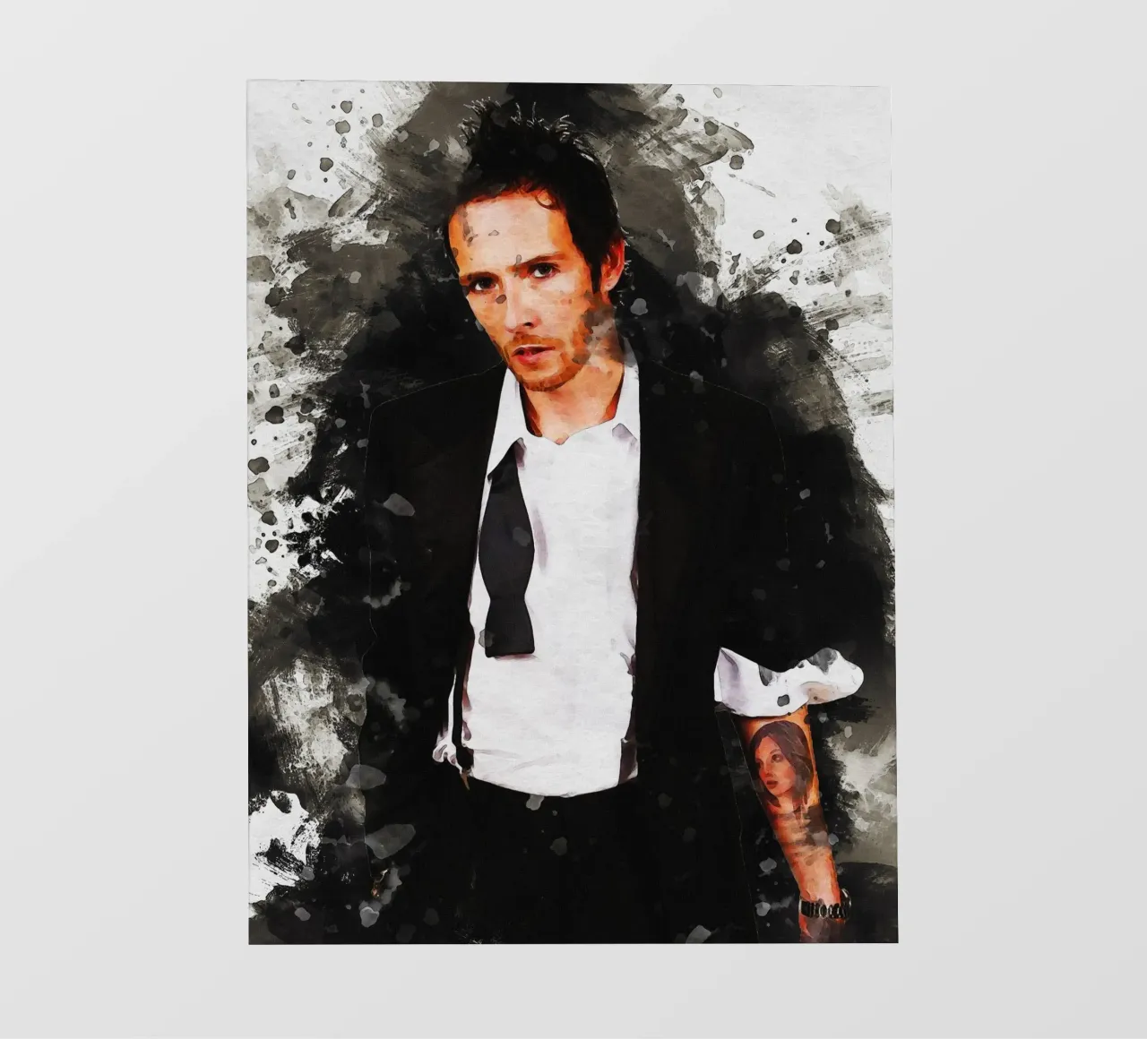 Sbaffo di ritratto Scott Weiland telo in pvc da Gunawan Rb