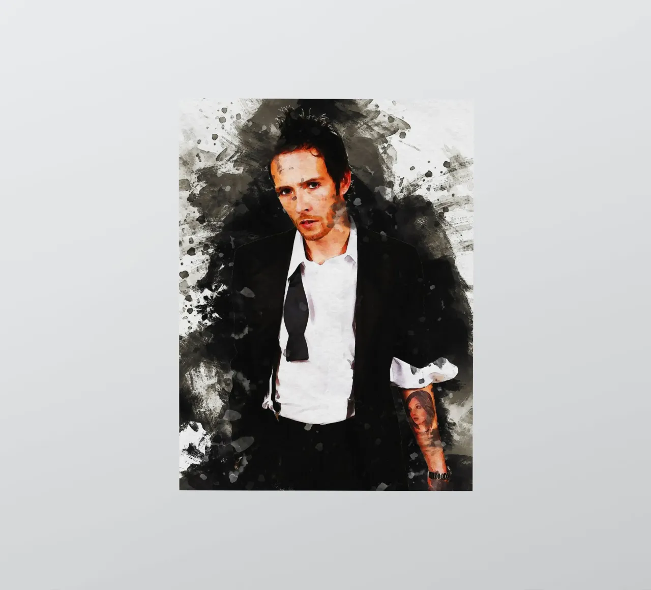 Mancha de Retrato Scott Weiland pegatina de Gunawan Rb