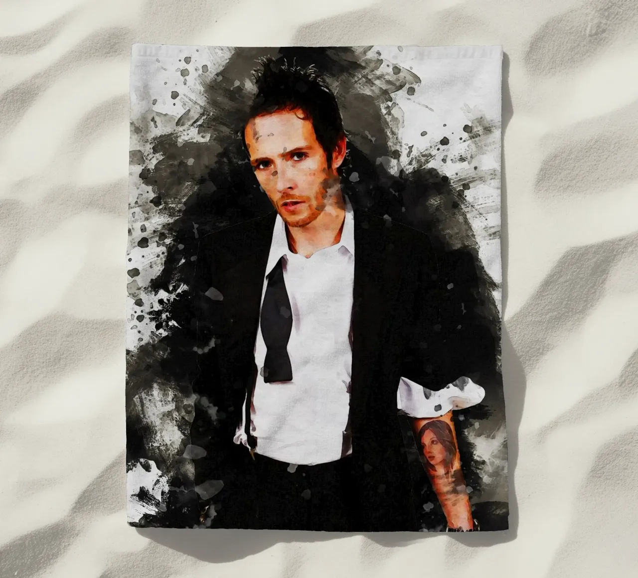 Sbaffo di ritratto Scott Weiland telo mare da Gunawan Rb