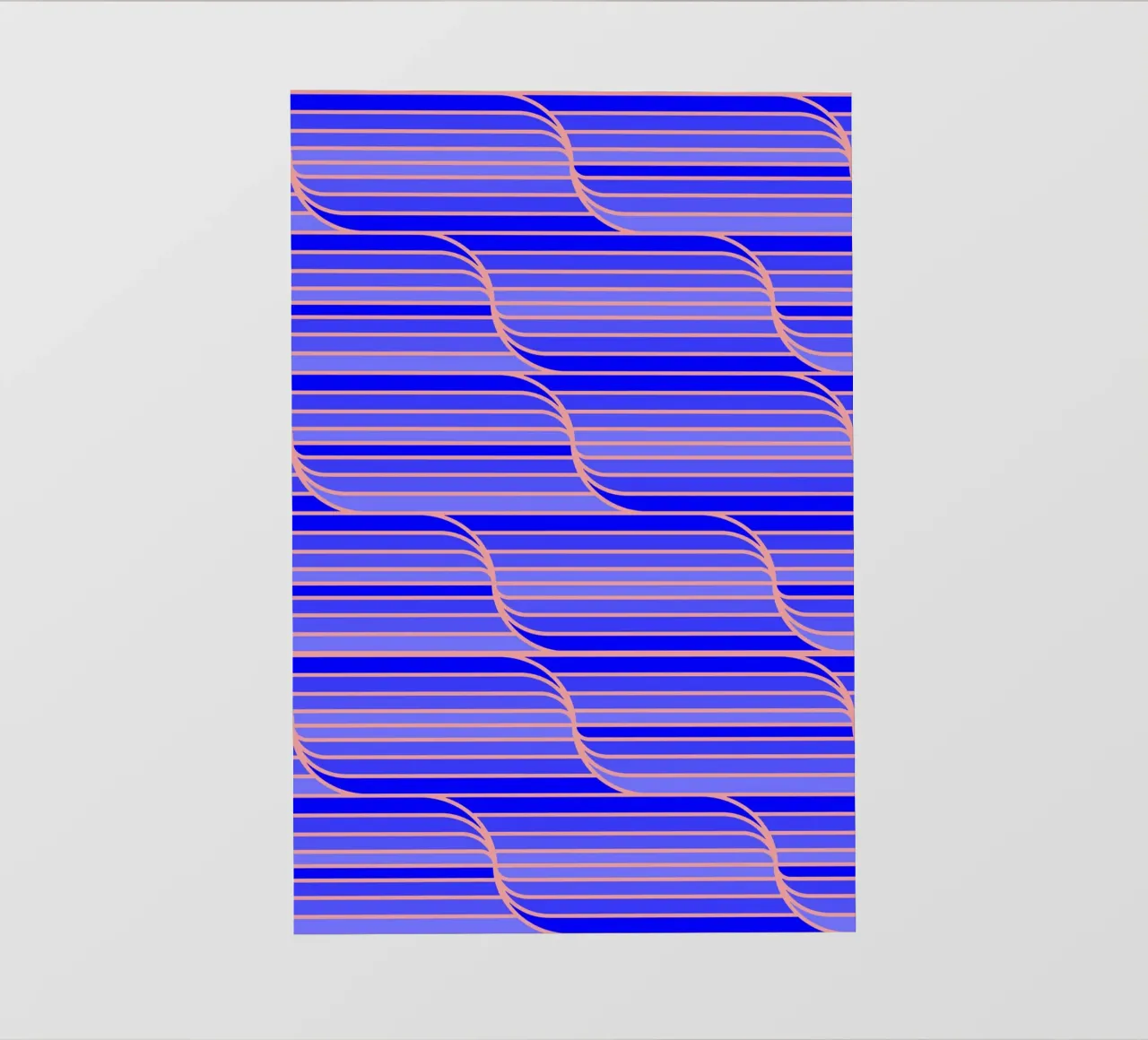 Geo Stripes blu cobalto pellicola backlit da SilverPegasus